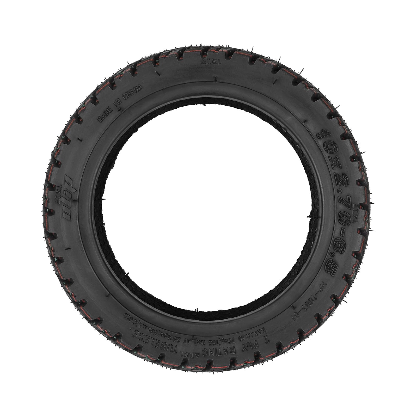 Pneumatici Tubeless Off-Road 10x2.75-6.5 Per Scooter Elettrici - Compatibili Con KuKirin G3, Speedway, Urban Glide