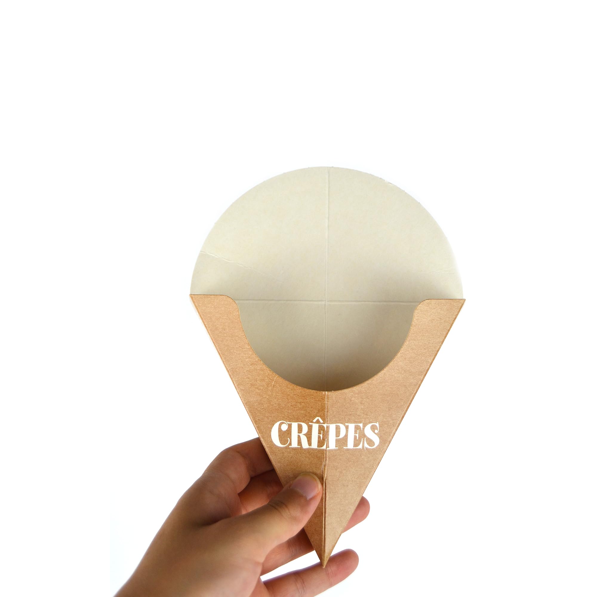 100 Contenitori Crepas Take Away In Cartone Alimentare - Astucci Pieghevoli 13x18.5cm - Foto 2