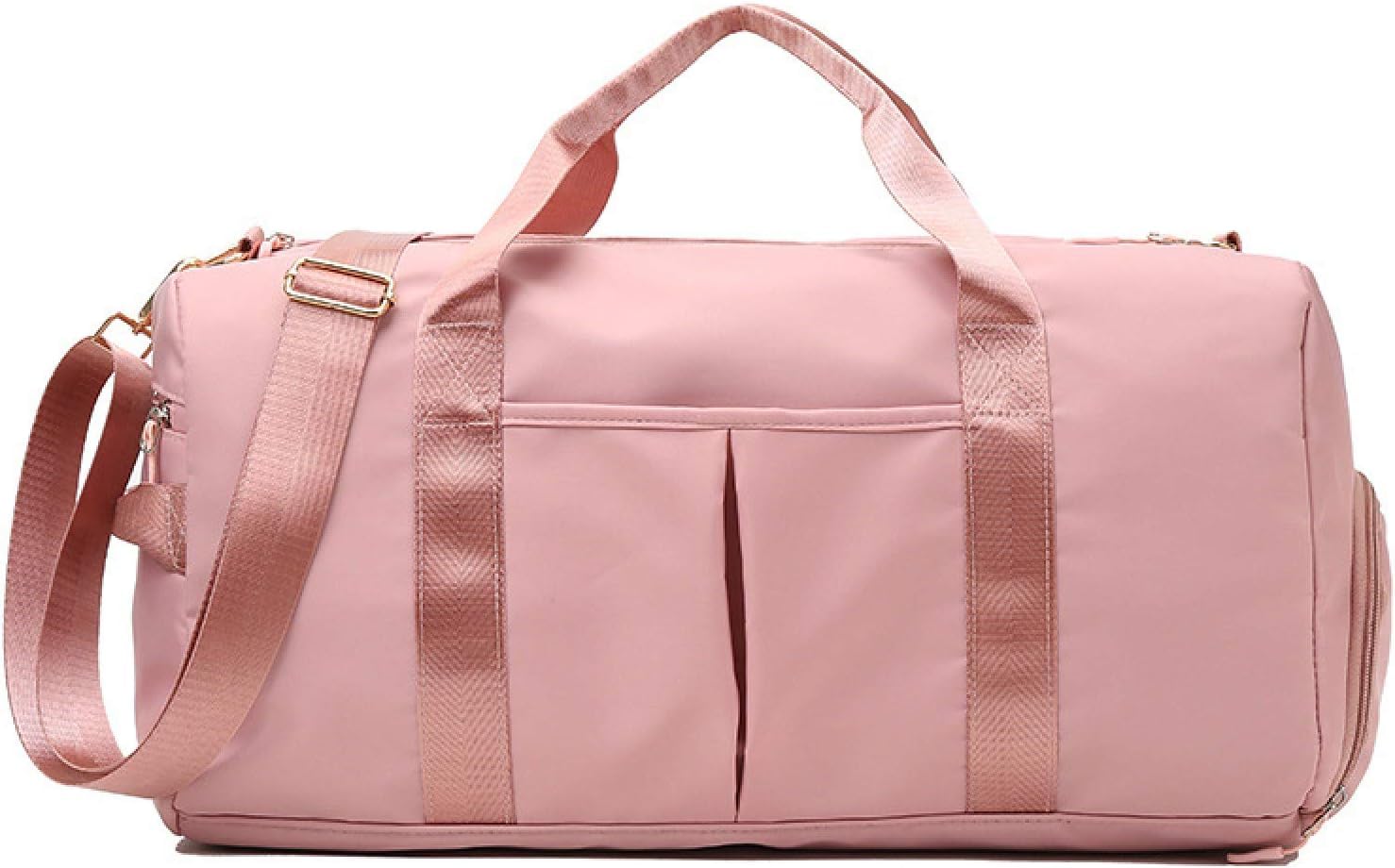 Waterproof Gym Duffle Bag for Men & Women – Large Sports & Travel Bag with Shoe Compartment & Wet/Dry Separation, Pink