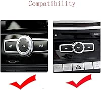 Vista 4 de CONGCONG Bling - Pomos de audio de cristal brillante con diamantes de imitación para tablero de Mercedes Benz