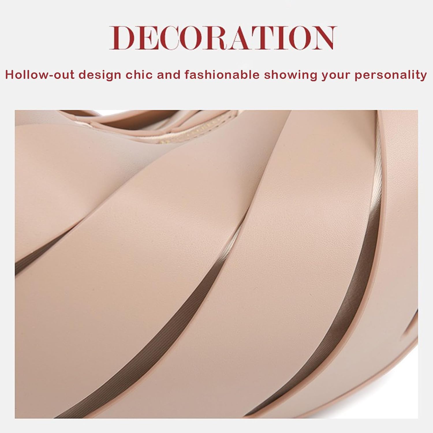 Women's Crescent Shoulder Bag,Cute Hobo Handbag with Zipper,Lightweight Underarm Clutch Purse for Daily Casual Gift - Image 5