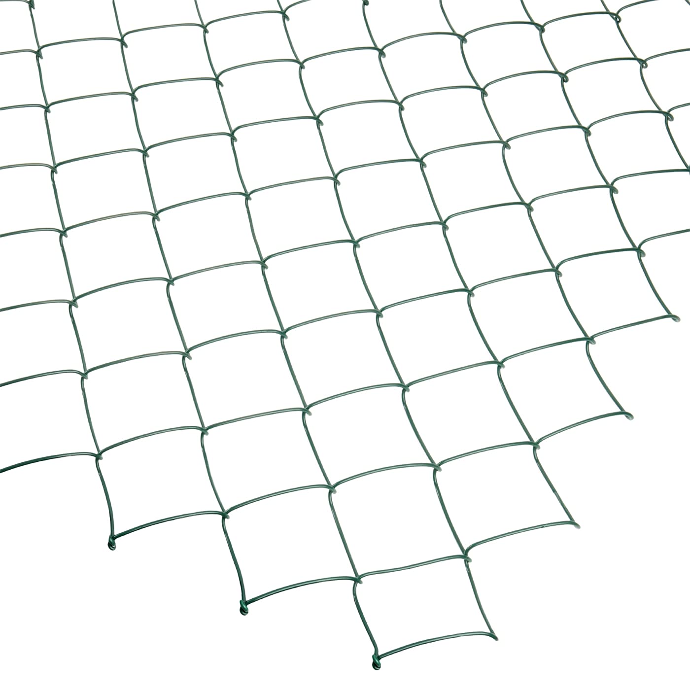 VOSS.farming Rete romboidale Metallica, 25 m di Lunghezza, 100 cm di Altezza - 60 x 60 x 2,5 mm, Verde, zincata e plastificata