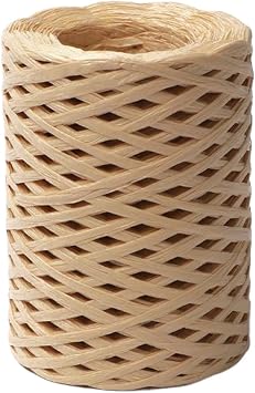 mophrati Cotton Lafite Grass Thread Lightweight Raffia Yarn for Creative Projects Paper Lafite Paper Grass Yarn Braided Thread, Type+4