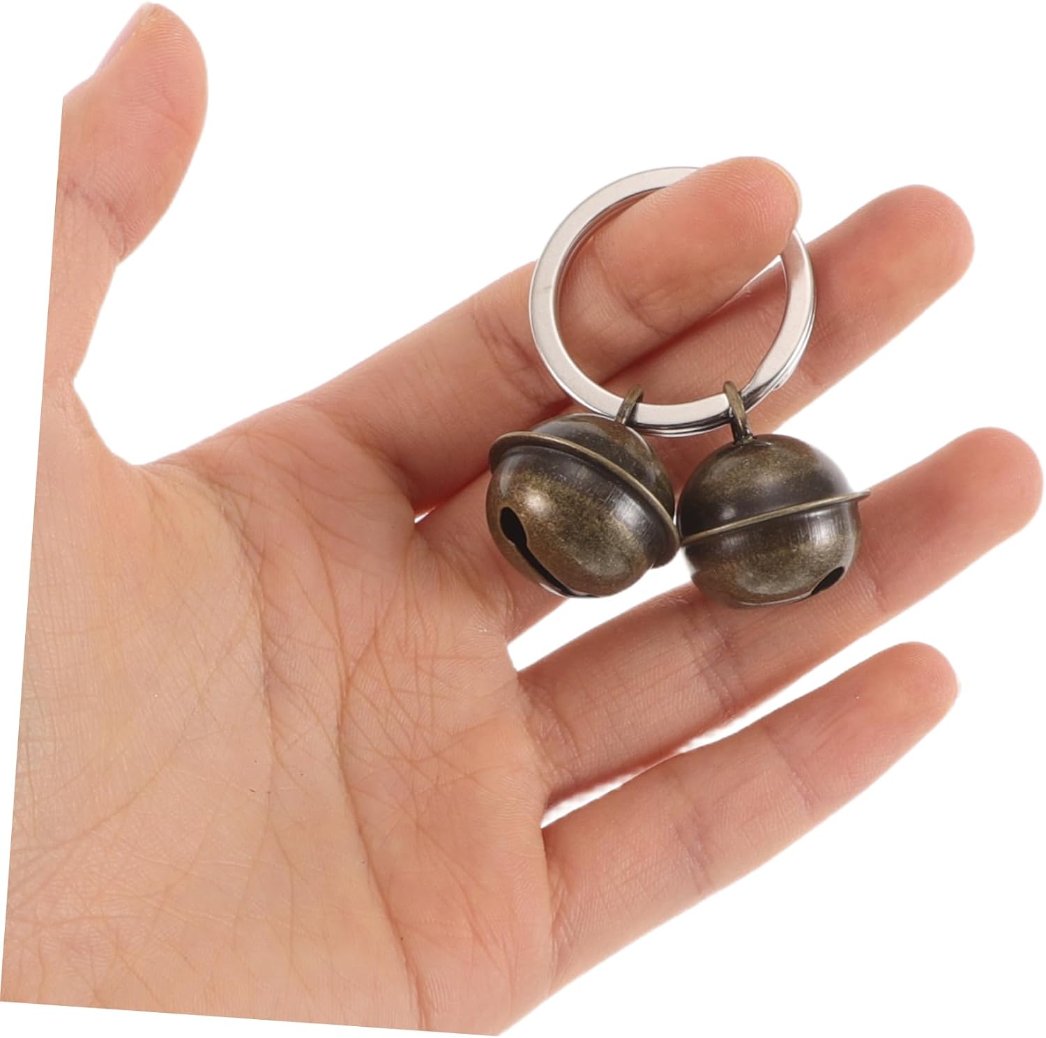 VOSAREA 5pcs Cute Pet Bells for Collars Keychain Bells DIY Capability Suitable for Cats Dogs Training for Pet Accessories