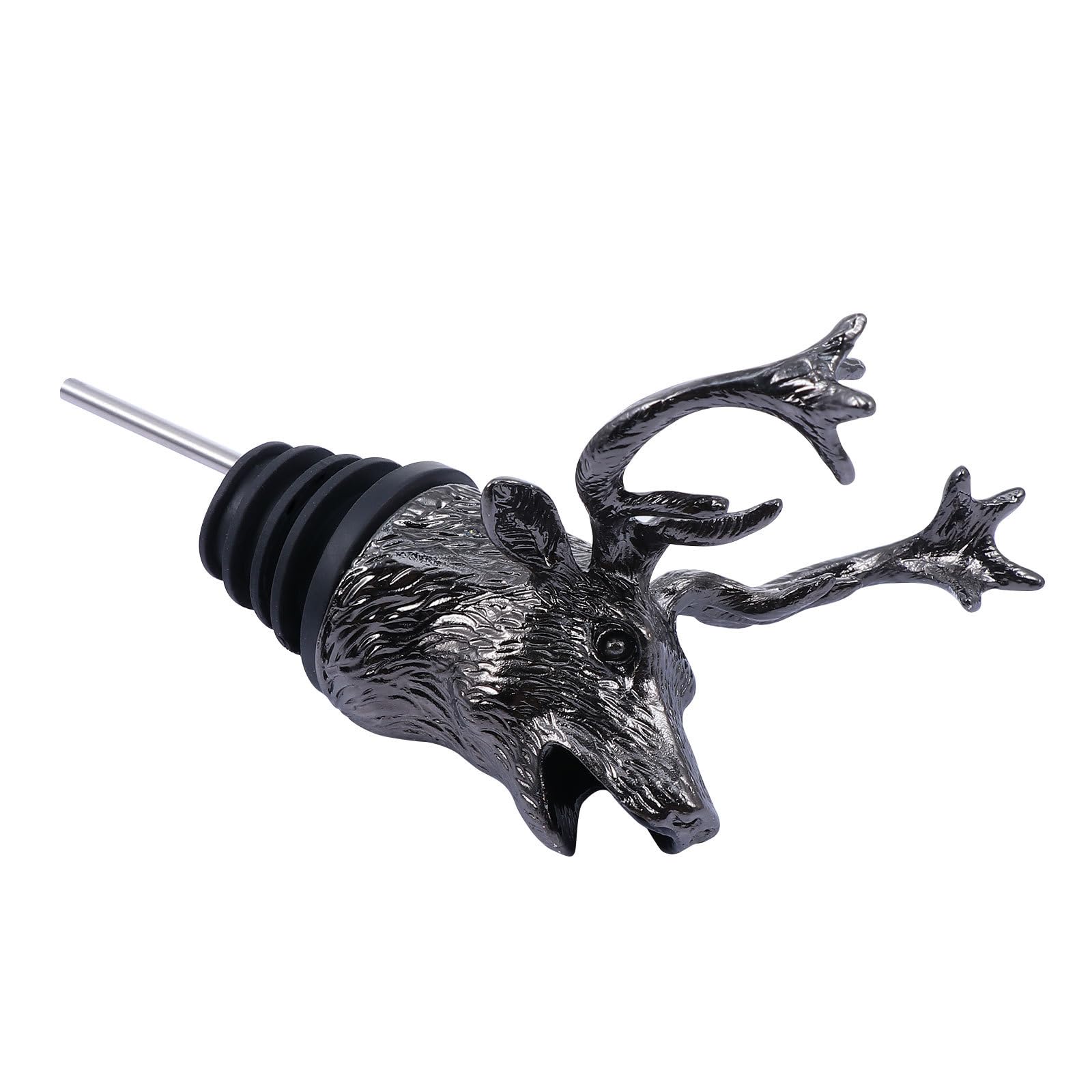 Elk Head Wine Pourer, Deer Wine Aerator Vintage Bottle Pourer for Home Party Halloween Christmas