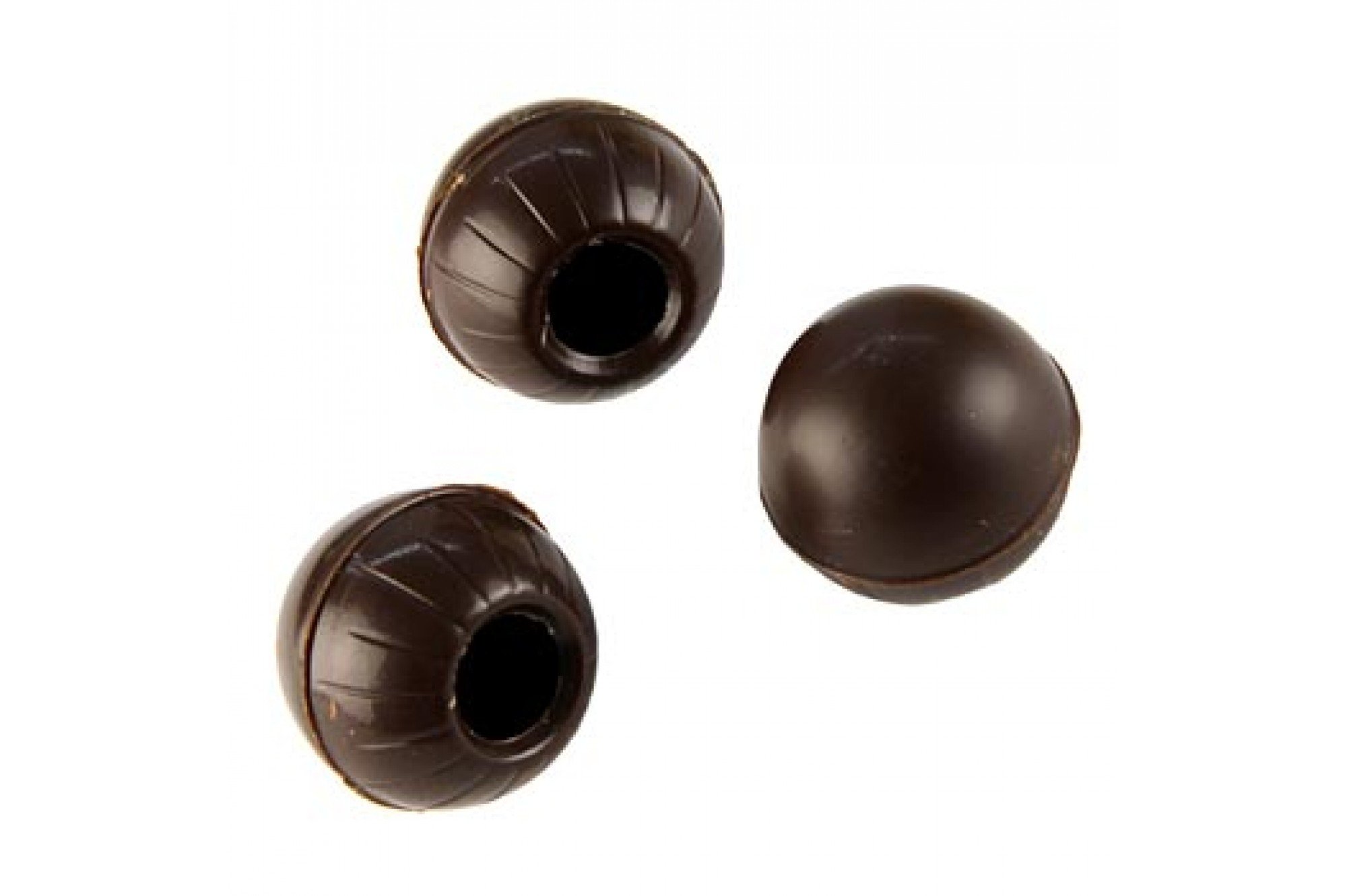 Trüffel-Hohlkugeln, Zartbitterschokolade, ø 25mm, Valrhona, 1,3 kg, 504 St