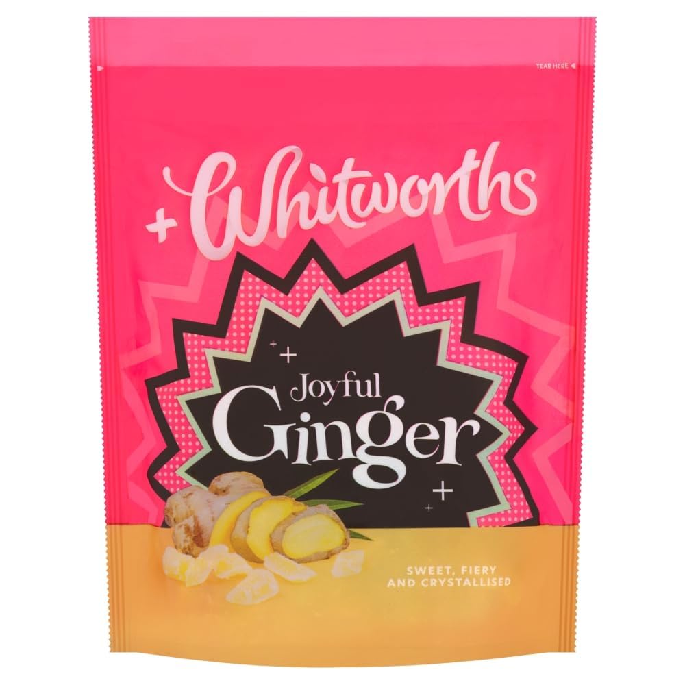 Whitworths Crystallised Fiery Ginger, 175g