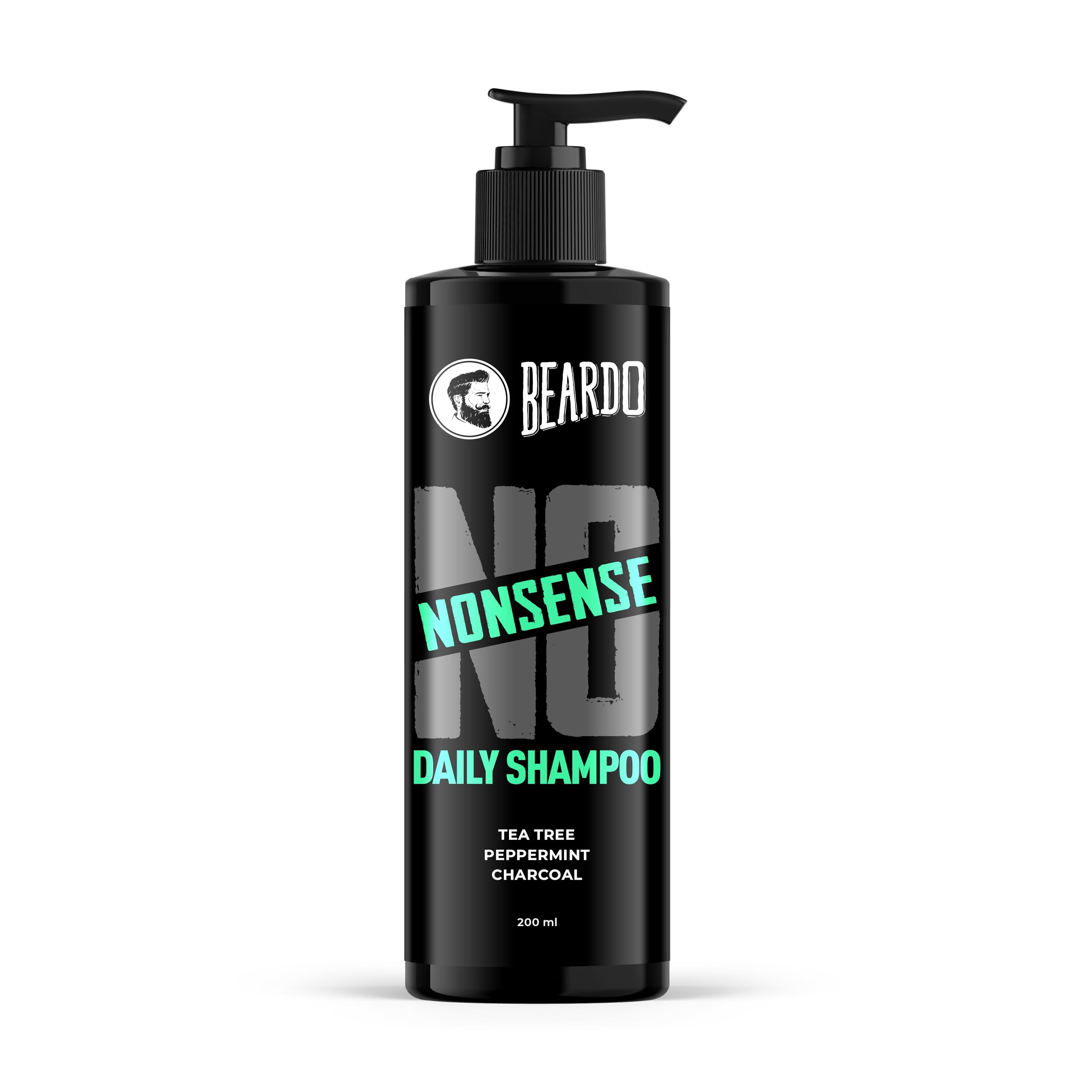 Beardo No Nonsense Daily Shampoo for Men 200ml | For Healthy, Clean Scalp | Anti-inflammatory Peppermint, Tea Tree Fights Dandruff | Activated Charcoal Detoxifies Scalp | Paraben Free | Daily Use Shampoo for Stronger, Cleaner Hair-image-28