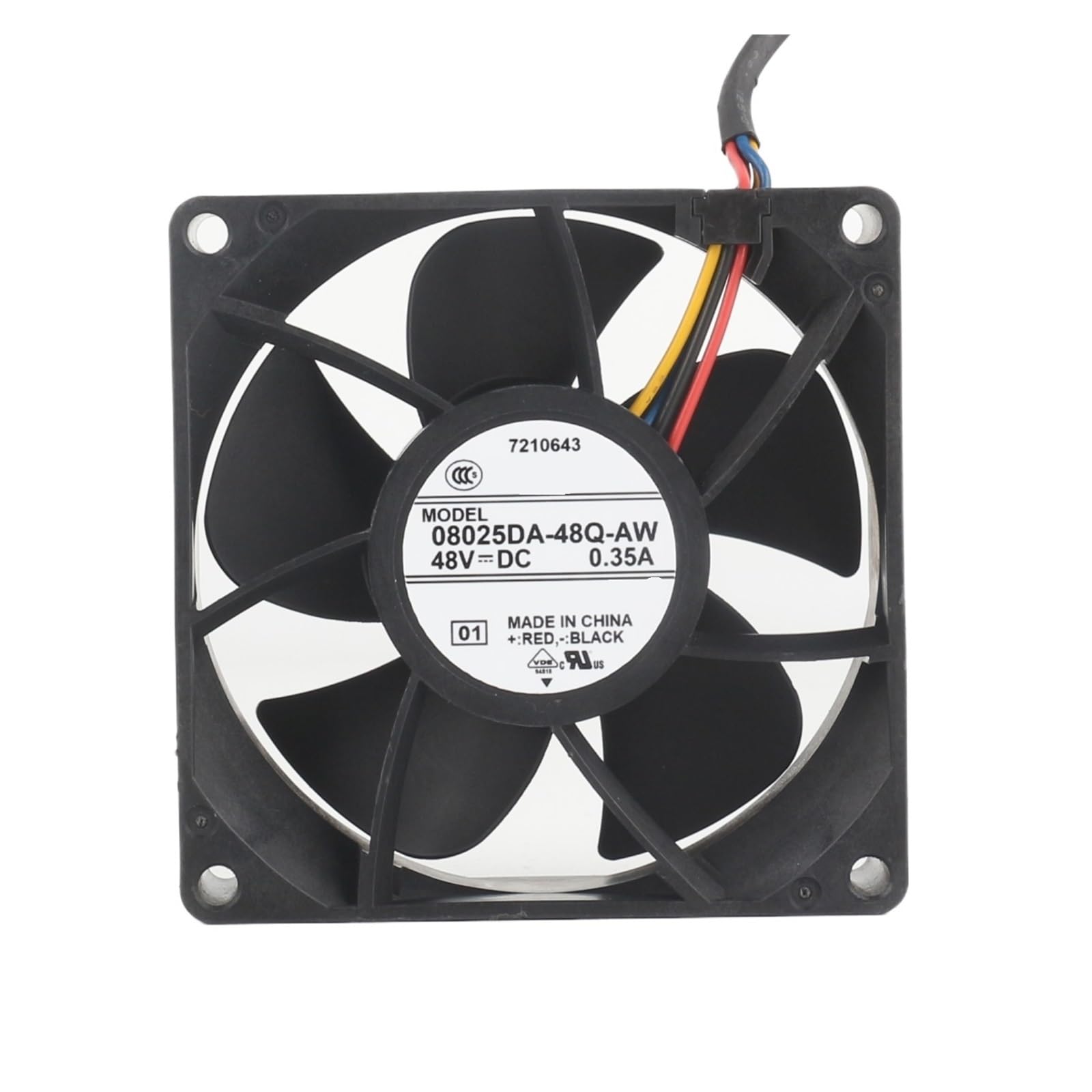 IVEKYKIBC 08025DA-48Q-AW 8cm 8025 48V 0.35A Cooling Fan 80 * 25mm