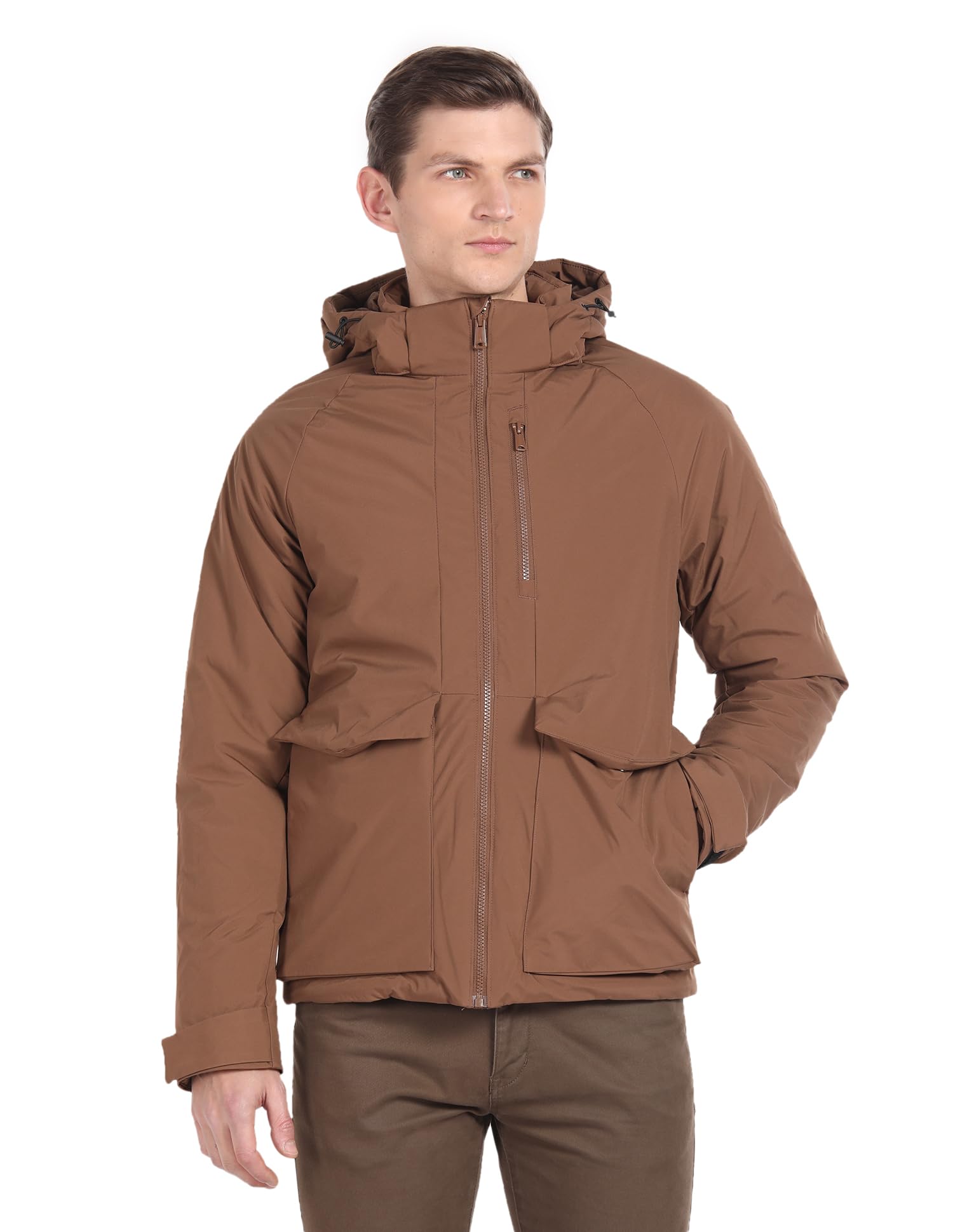 arrow Men's Polyester Crop A-Line Coat-picture-16