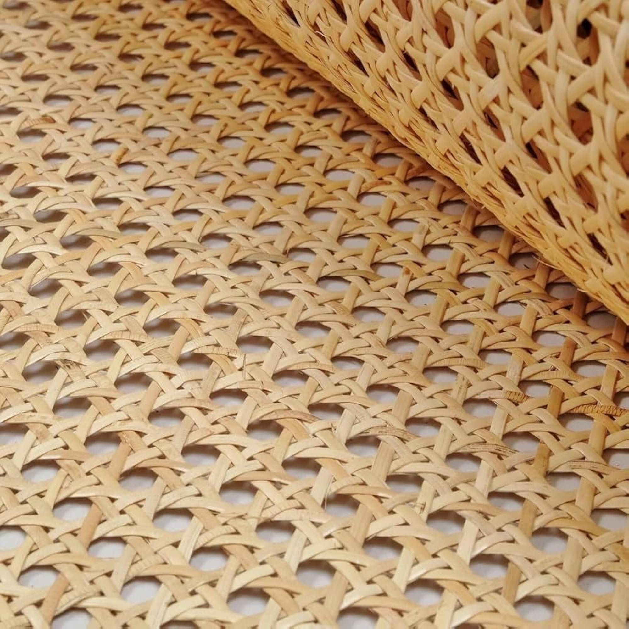 Natural Hexagon Pattern Cane Webbing for Caning Projects