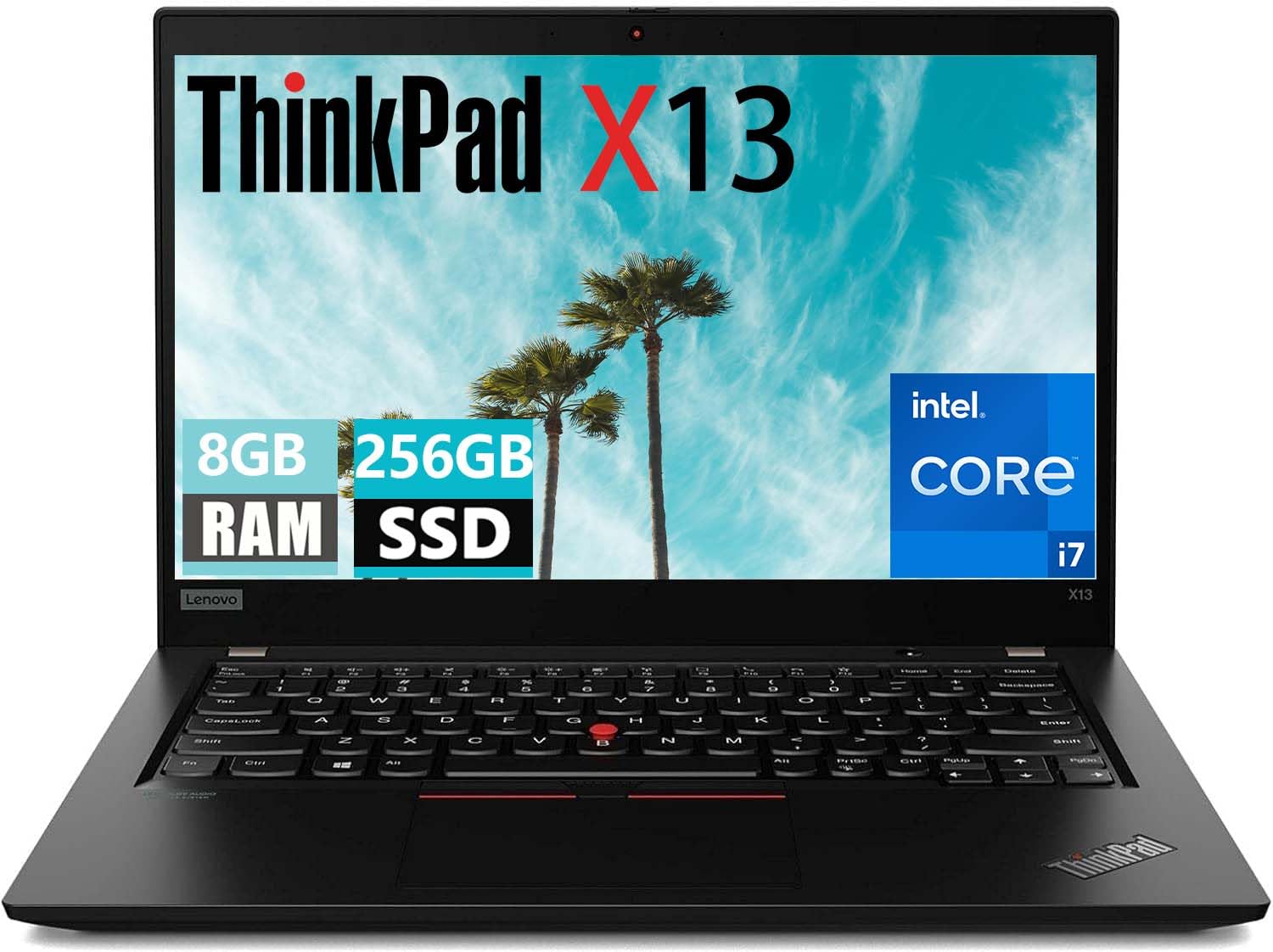 Lenovo ThinkPad X13 Gen 1, i7-10510U, 8 GB RAM, 256 GB SSD (Ricondizionato)