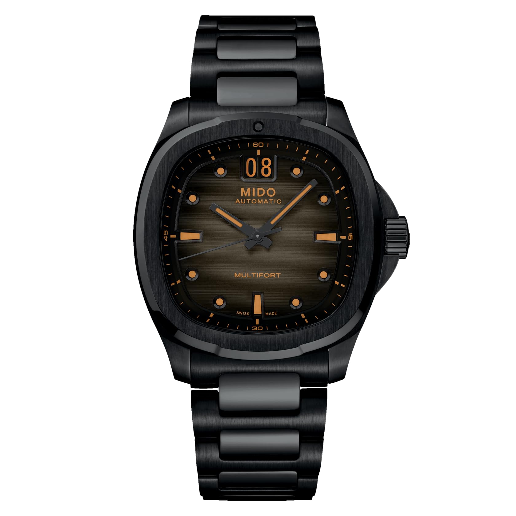 MIDO Multifort TV Big Date - Swiss Automatic Watch for Men - Stainless Steel, 40mm Case