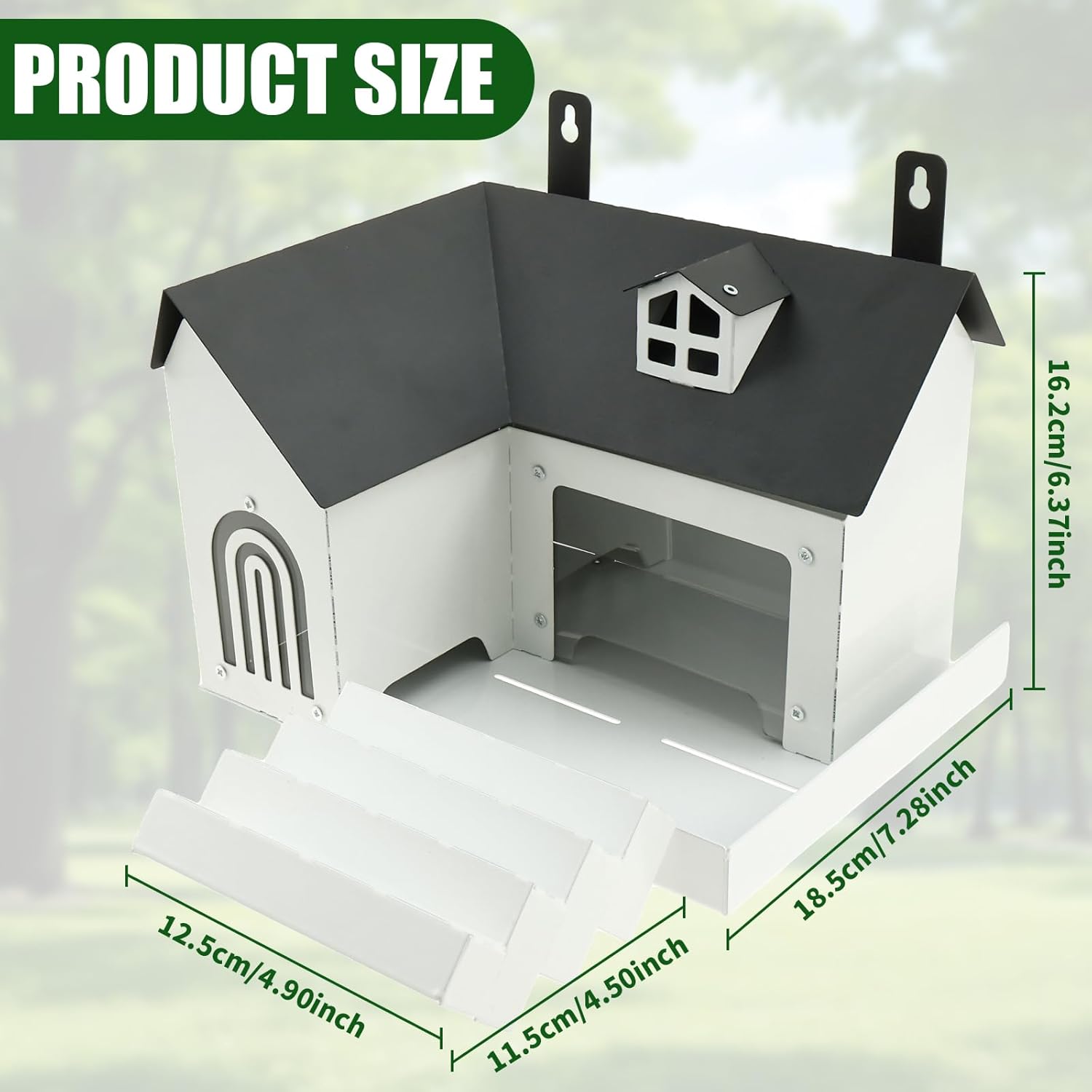 Squirrel Feeder House, Decorative Squirrel Nesting House for Patio Balcony