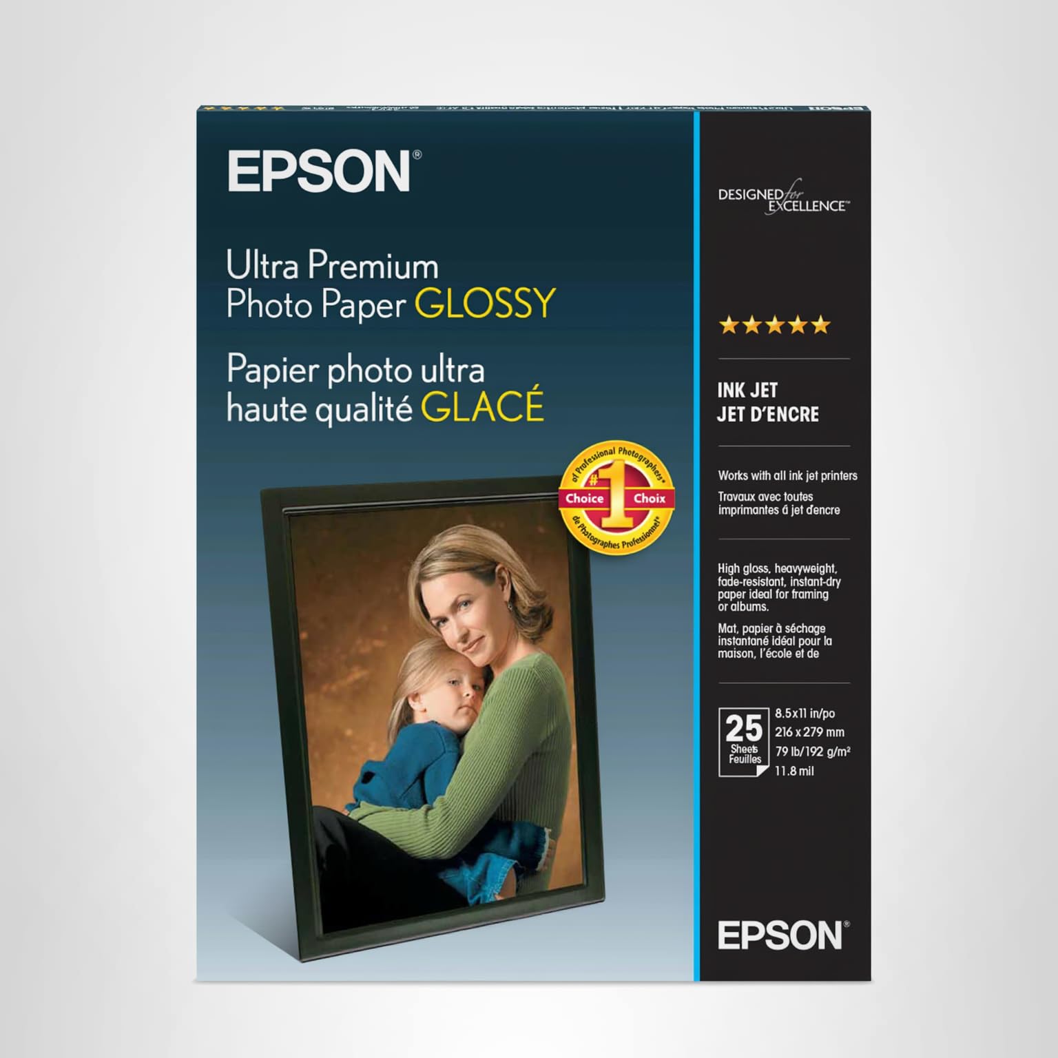Amazon.com : Epson Ultra Premium Photo Paper Glossy, Letter, 8.5 x