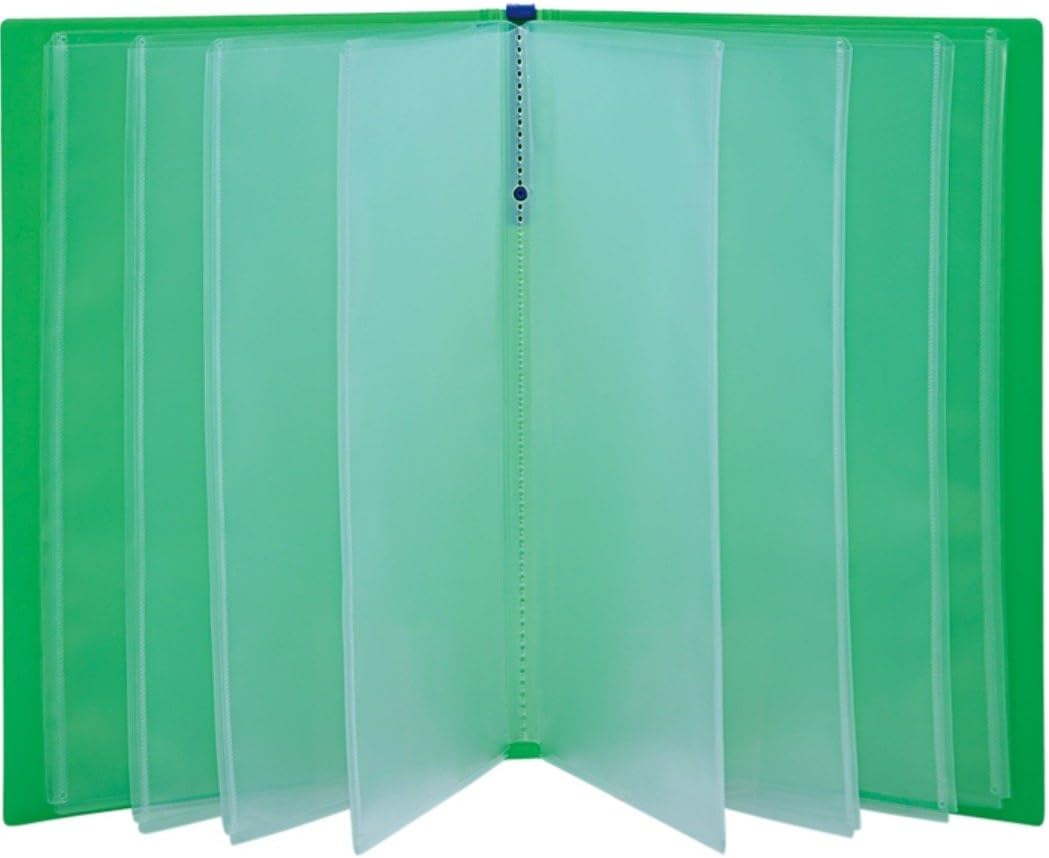 King Jim 8152T Clear File, Tafle, A4, 20 Pockets, Pink
