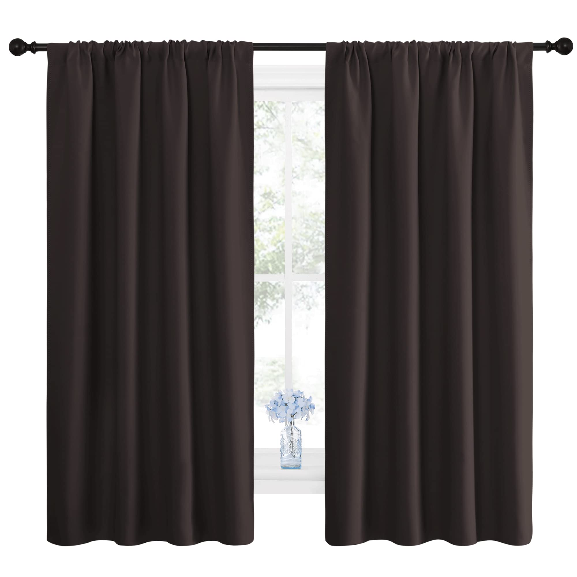 Amazon.com: NICETOWN Blackout Curtain Panels 63 inches - Triple
