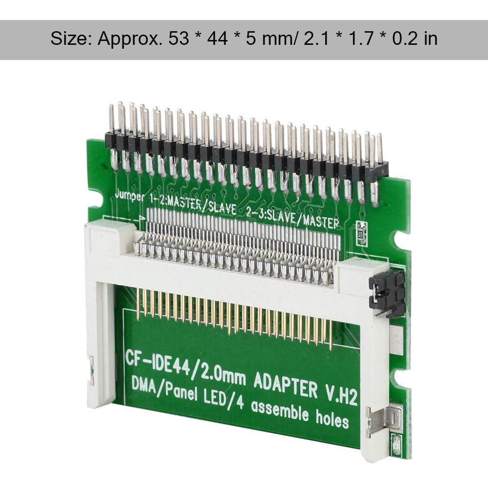 ASHATA Scheda di Memoria CF Compact Flash a Scheda da 2,5 Pollici IDP Scheda Disco Rigido IDE, Adattatore SSD HDD CF ID Portatile, Supporto per Linux, Wince