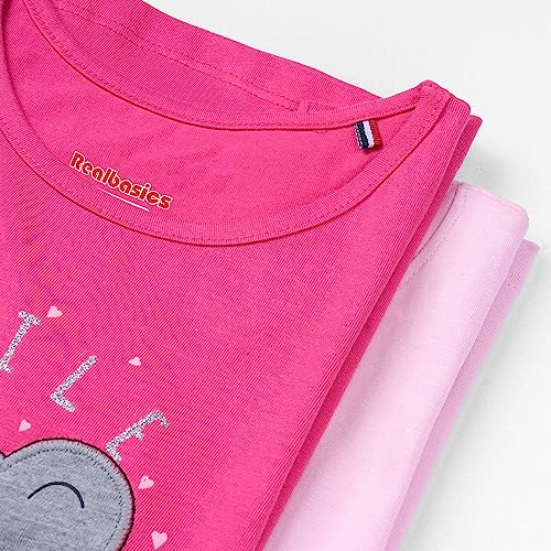 Image of Real Basics Girls Regular Fit Full Sleeves Tshirt (Pack of 2)