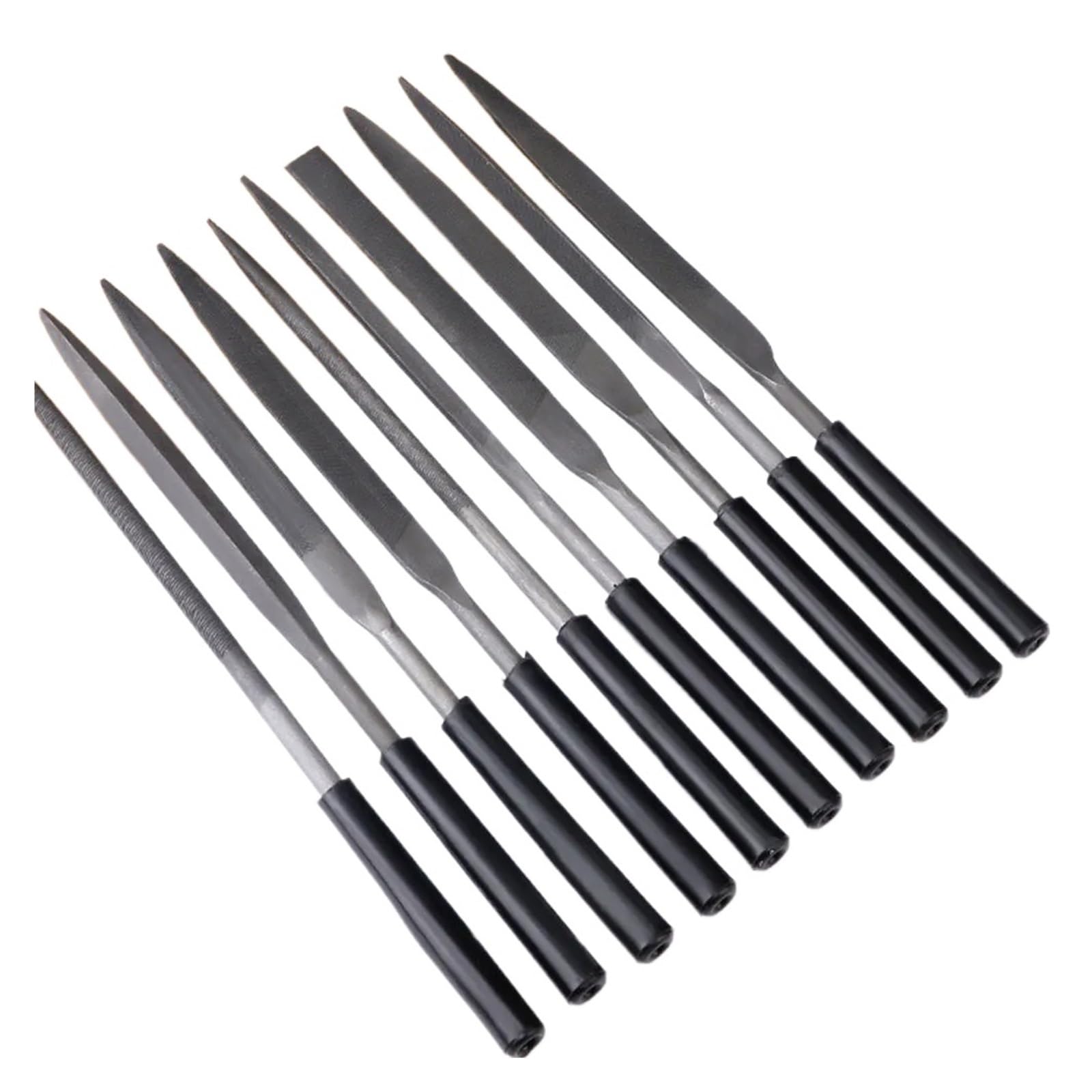 Juego de limas de aguja de diamante, 5 piezas/10 unidades de 3 x 140 mm (10 unidades)