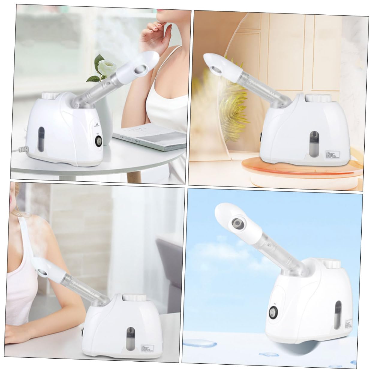 Healeved Facial Portátil, Humidificador de Vapor para Tratamientos Faciales, Hidratación Profunda, Diseño Compacto para Rutina Diaria y Aromaterapia