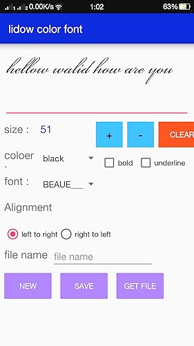 lidow color font