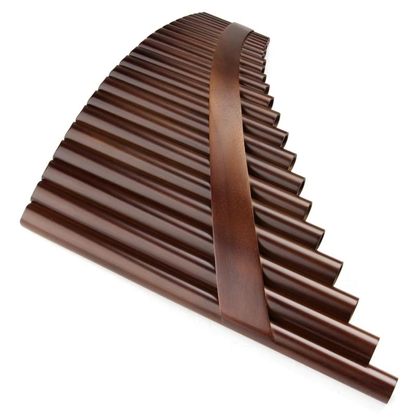 La Flûte De Pan Flûte De Poêle À Lattes 22 Tuyaux Clé G Tuyaux De Poêle Marron Instrument À Vent Flûte De Poêle En Bambou(Right)