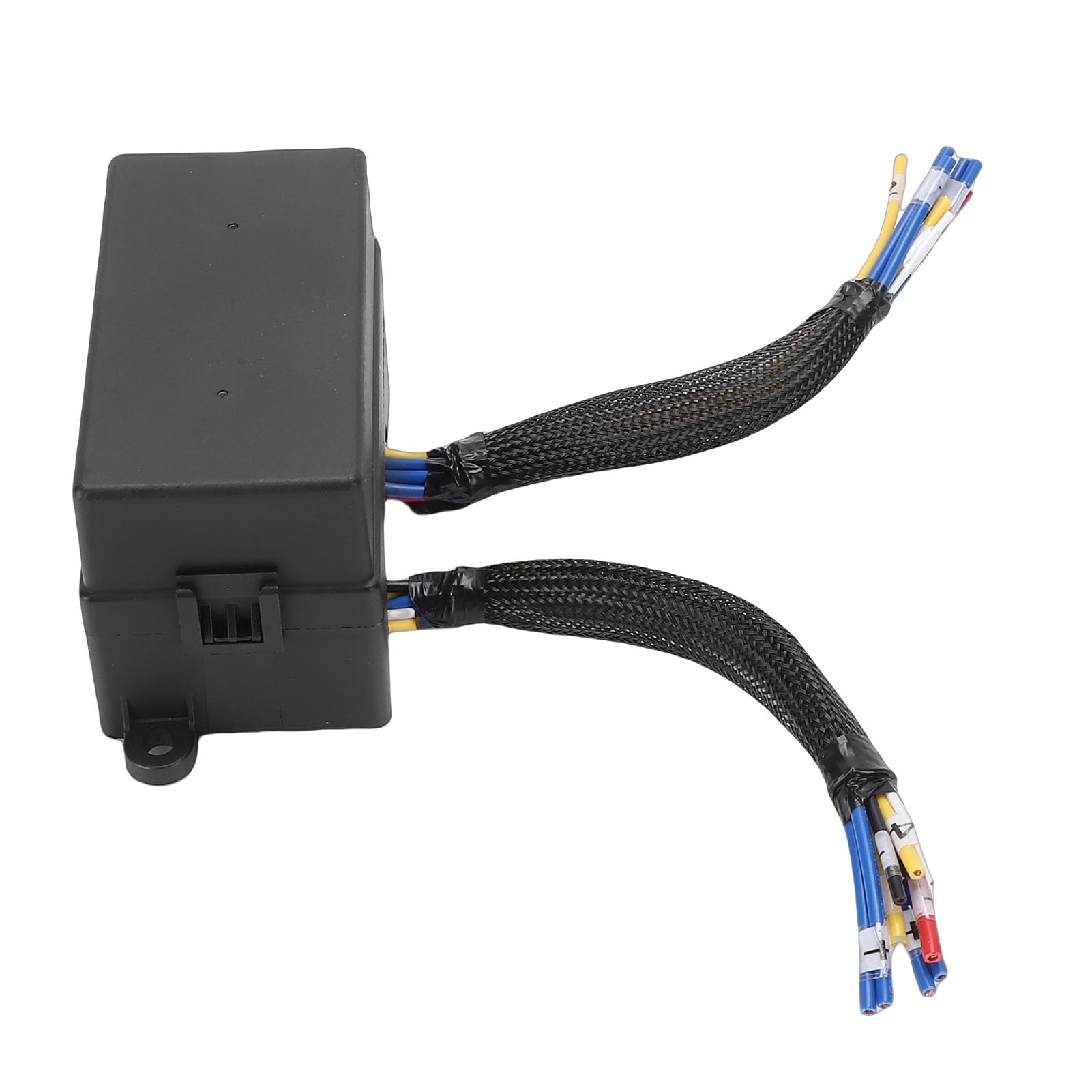 Eujgoov Caja de relé de Fusibles de 12 V, Bloque de Fusibles Automotriz Precableado con 4 Relés y 12 de Cuchilla ATC ATO, Caja de de relé Impermeable para