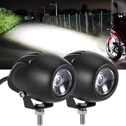KAWELL 2 luces redondas de 20 W para motocicleta, bici de suciedad, 7D, 6000 K, luces antiniebla, impermeables, LED, barra de luz de trabajo, para disponible en Yaxa Peru