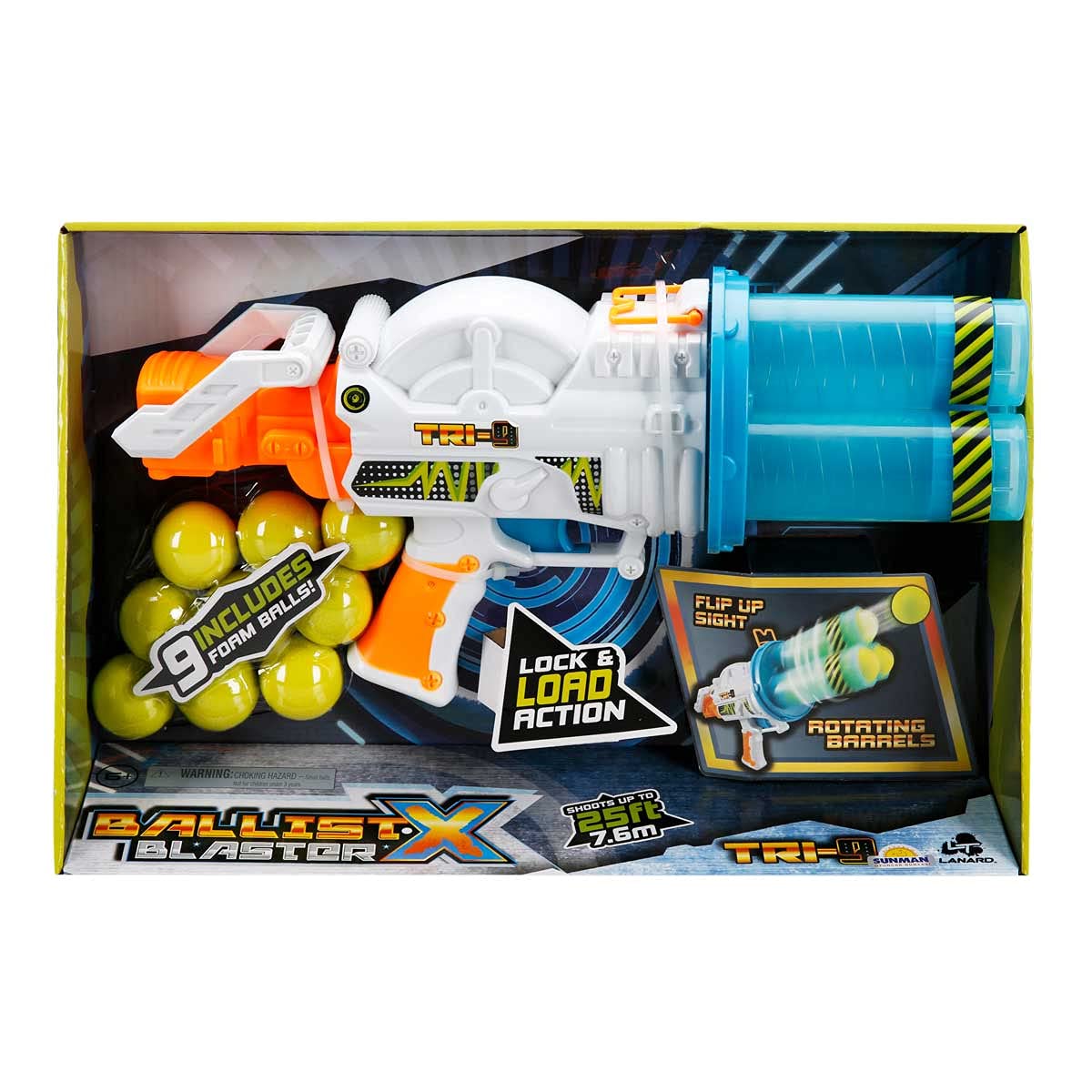Sunman S00091601 Silah Top Atan Ballıst-X Rotatıng Trı 9 Toplu, Standart Renk