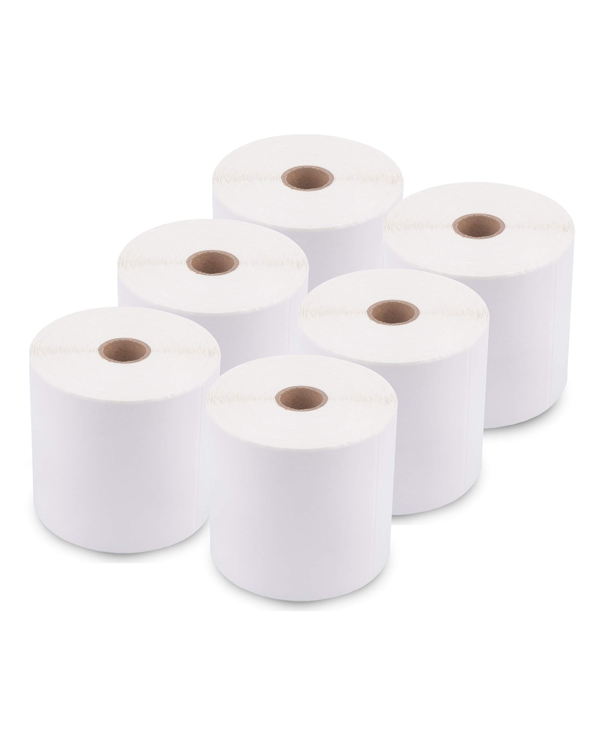 EnKo (6 rotoli, 2700 etichette) 4 x 6" Etichette termiche dirette per indirizzi e spedizioni compatibili con Zebra 2844 ZP-450 ZP-500 ZP-505, Eltron, Neatoscan