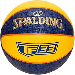 Bola de Basquete Spalding 3X3 TF-33 Amarelo/Azul Tamanho 6