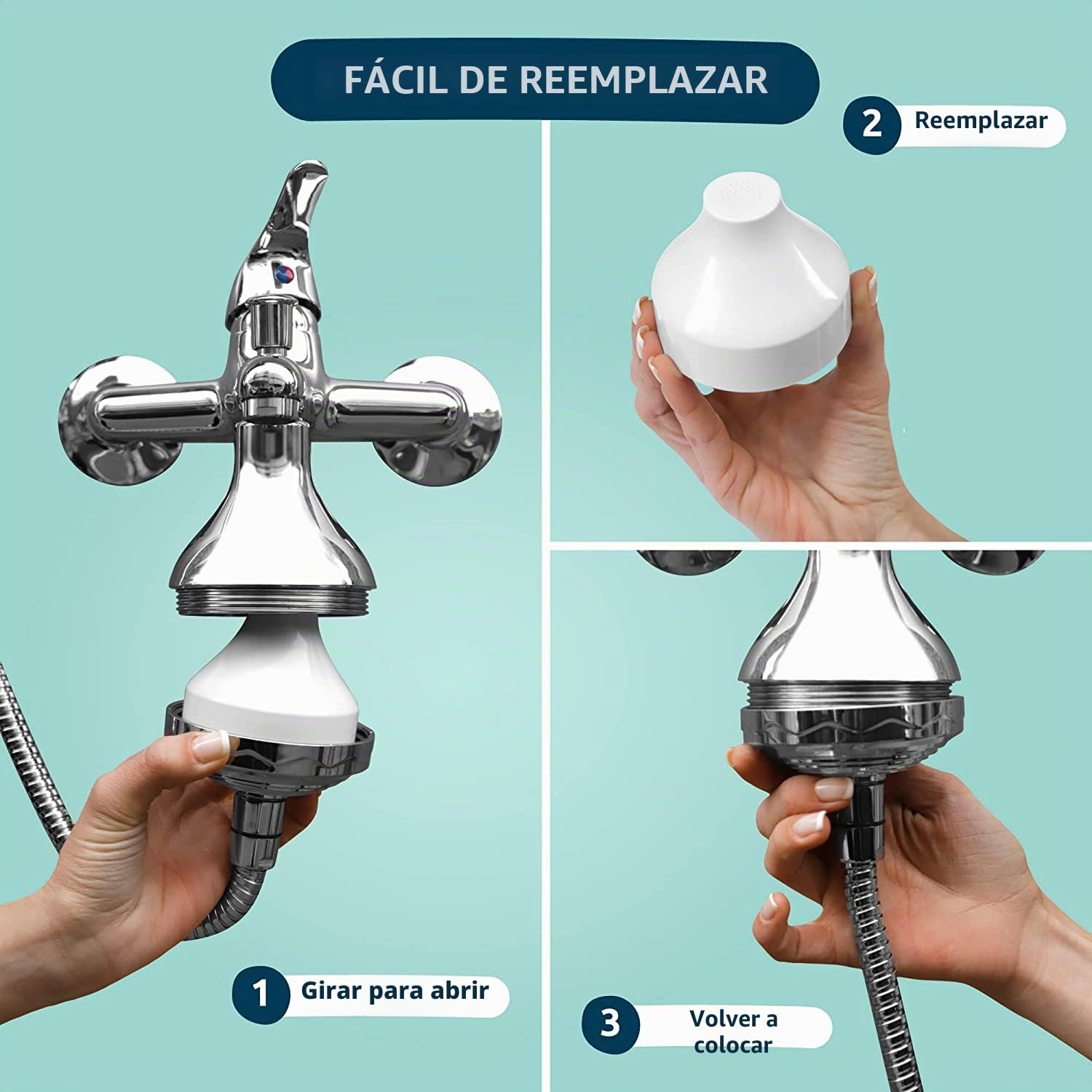 Tappwater ShowerPro- Recambio para filtro de ducha Shower Pro. Filtra la cal, el cloro y los metales pesados