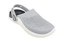 ALZADO Men's Classic Casual Sports Clogs/Sandals with Adjustable Back Strap for Adult | Comfortable & LightWeight| Stylish & Anti-Skid| Waterproof & Everyday Use Mules for Gents & Boys.. (LT.GREY/DK.GREY, UK Footwear Size System, Adult, Men, Numeric, Medium, 10) gallery image