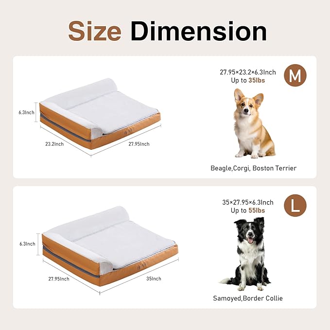 Cama Ortopédica para Perro Mediano con Calefacción y Funda I miniatura 9