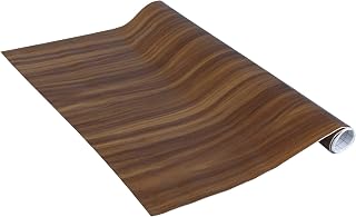 Venilia Lámina adhesiva, Nogal Aspecto madera Marrón, 90 cm x 2,1 m, Espesor 95μ, Vinilo autoadhesivo para muebles o cocina, decorativas papel pintado pared, PVC sin ftalatos, Fabricado en UE