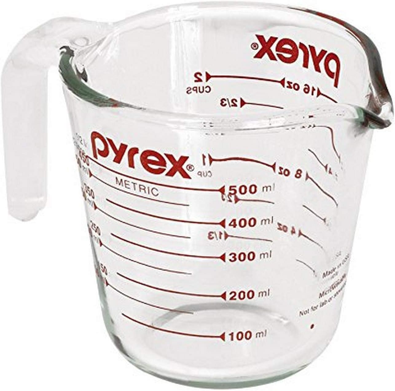 Prepware 2-Cup Measuring Cup, Red Graphics, Clear