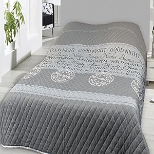Home Edition Sprei, gewatteerd, 240 x 220 cm, banksprei, Good Night