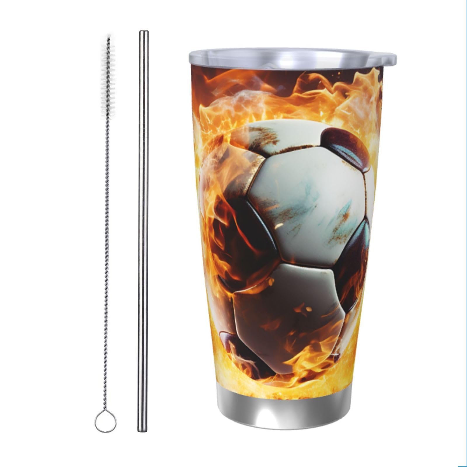 Gobelet isotherme football KHiry, le cadeau parfait en acier inoxydable pour supporters