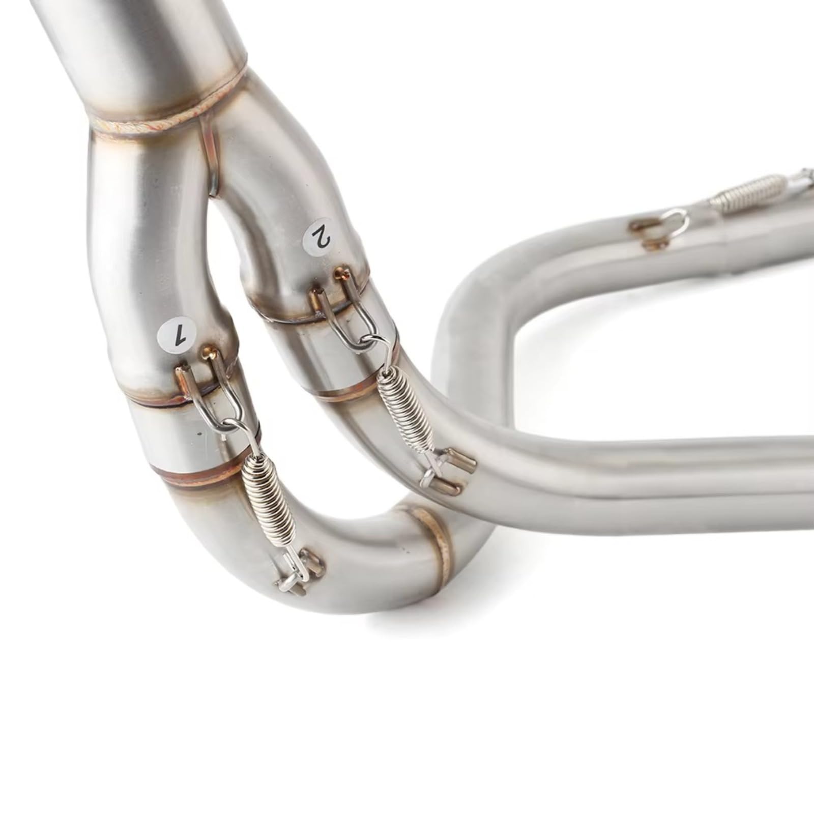 Motorrad Auspuff Schalldämpfer Header Link Pipe 51mm Slip-on Für Kawasaki KLE 500 1991 to 2007 KLE500