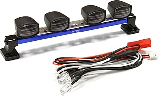 Integy RC Model C25261BLUE Billet Machined T7 Realistic Roof Top Spot White LED (4) Light Set