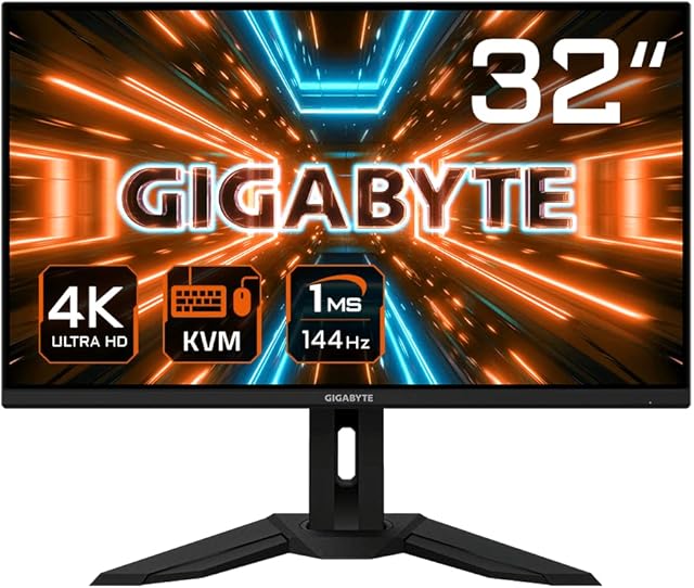 Gigabyte M32U 31.5 Inch SS IPS 4K/UHD (3840 x 2160) 144Hz HDMI 2.1 Adaptive Sync Gaming Monitor