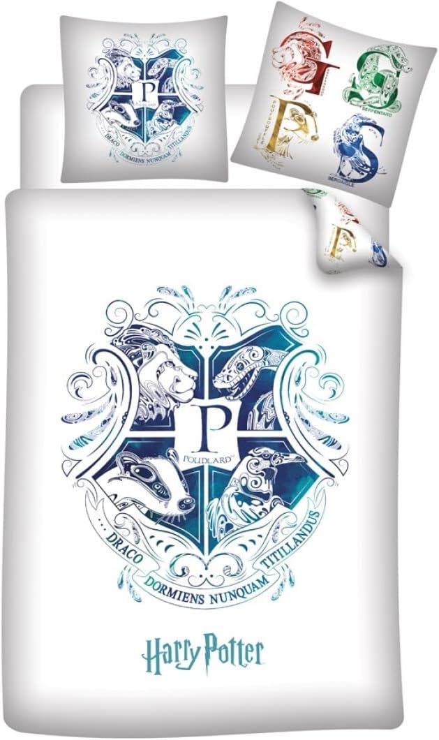 Harry Potter - Parure de couette 140 x 200 cm + taie d'oreiller + Drap