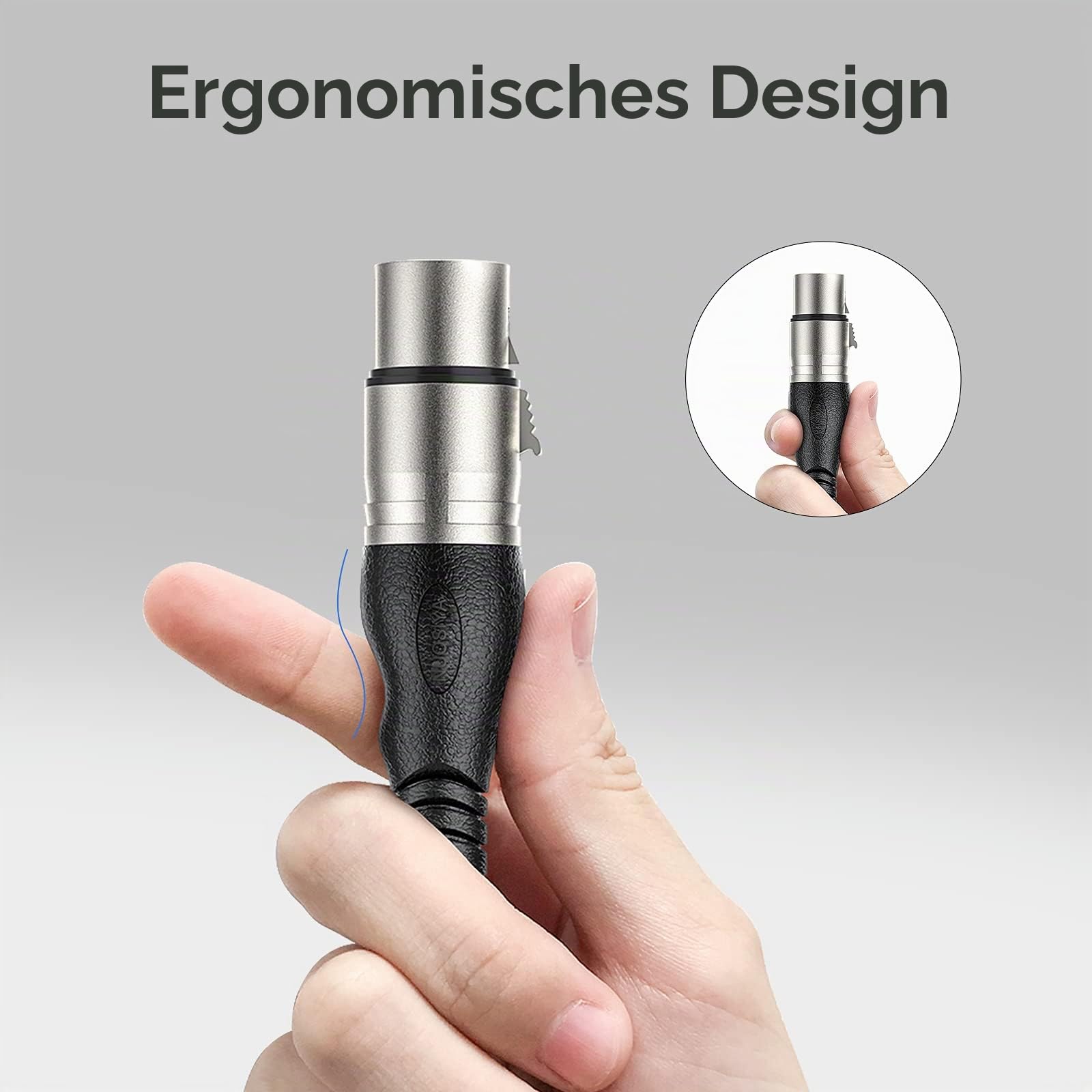 XLR Kabel 1m 10 Farben XLR Mikrofon Splitterkabel Adapter, 3-Pin Stecker auf Buchse Mikrofonkabel für Mikrofon, Verstärker, Mischpult, Lautsprecher