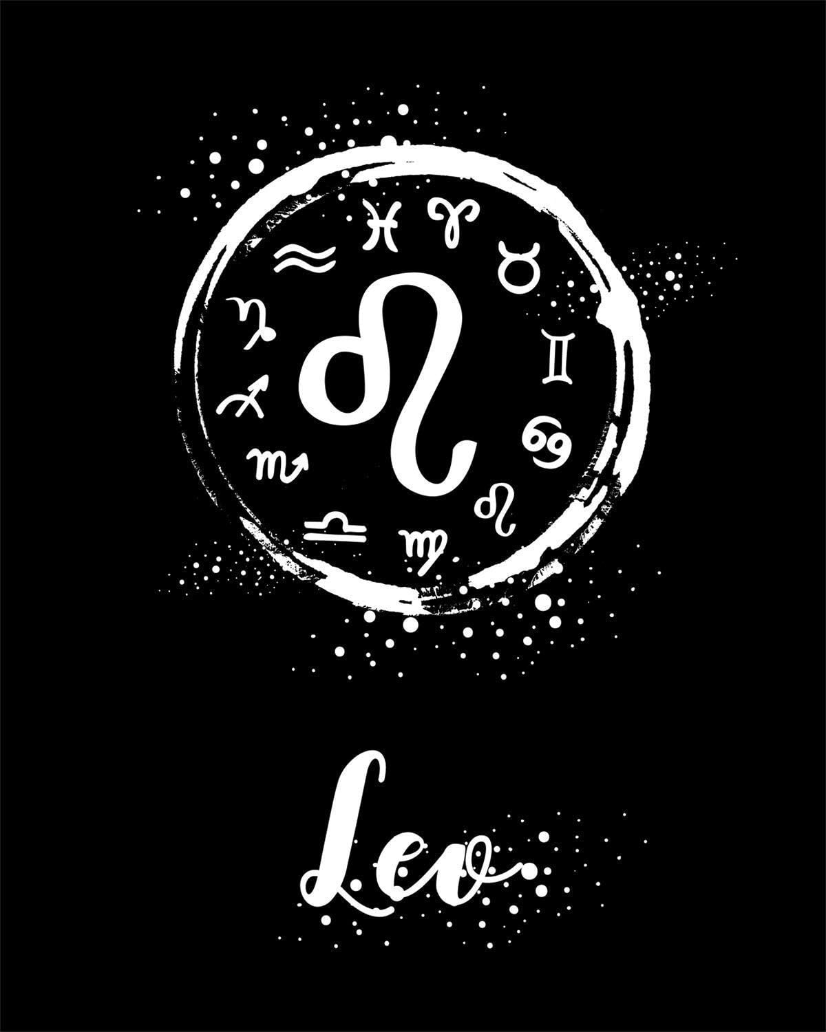 Leo Astrology Zodiac Wall Art Decor Print - 8x10 unframed print