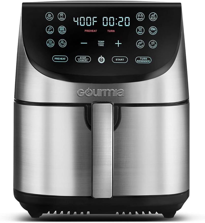 Gourmia GAF856 Stainless Steel Digital 8 Quart Air Fryer