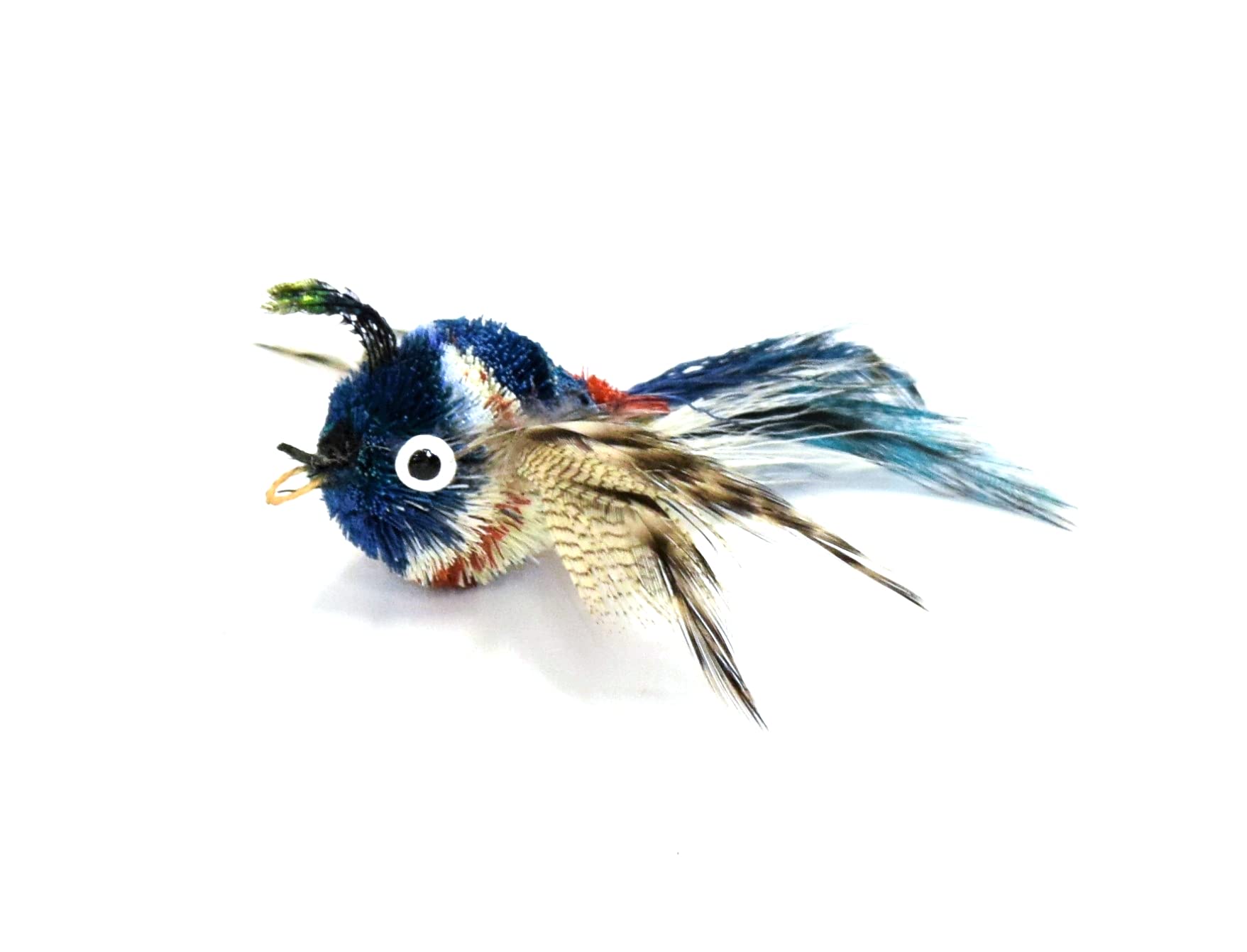 Litterboy Blue Striped Flyer Bird Attachment - Fits Popular Wand Toys