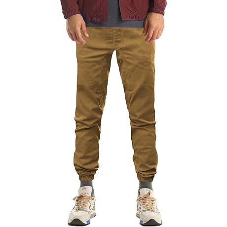 Skater Boy Casual Twill Jogger Pants for Ages 8-18