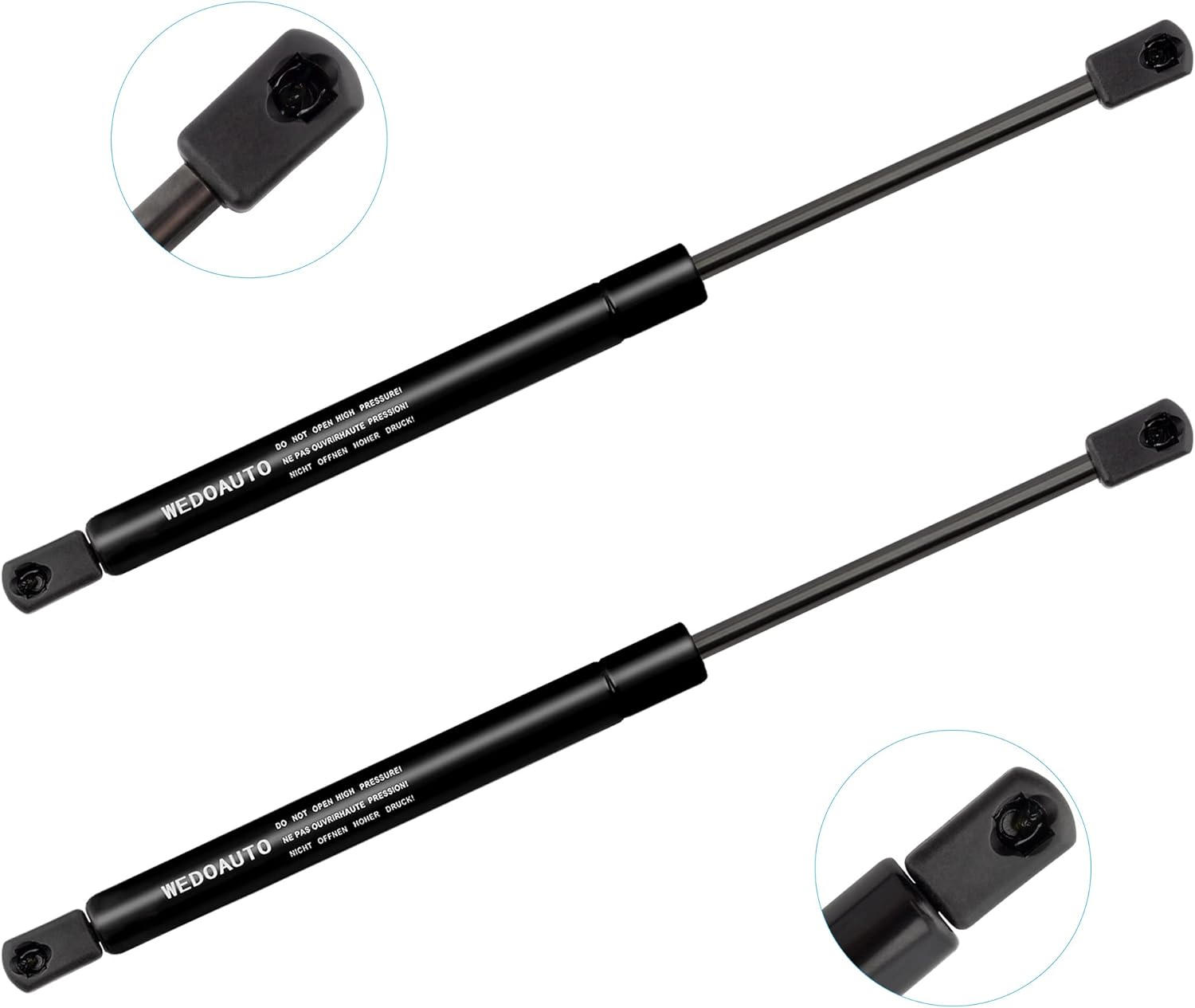 Qty2 Lift Supports Gas Struts Damper Shocks Fits for Mitsubishi Eclipse 1996 1997 1998 1999 Spyder GS/GST Convertible 2-Door 2.4L 2.0L Trunk 4667, MR153573, MR170840, SG314023, SG314024