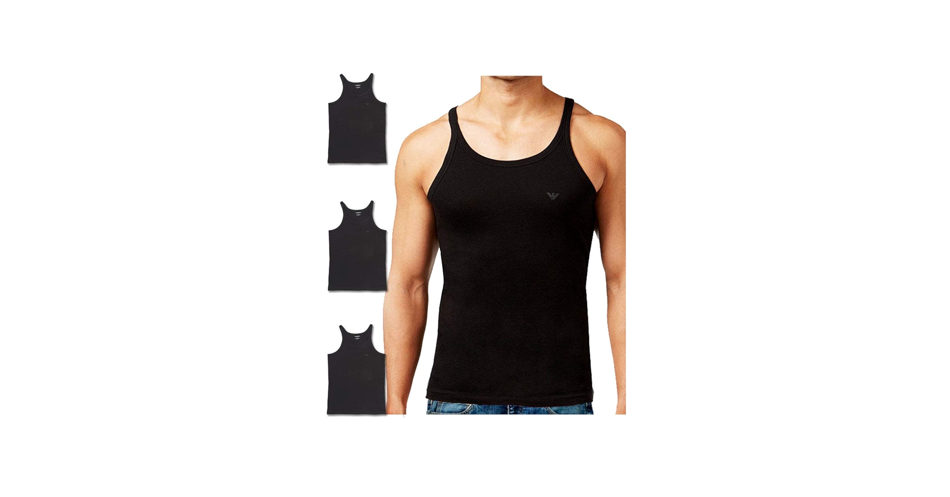 Amazon | [エンポリオアルマーニ] 3枚セット メンズ タンクトップ